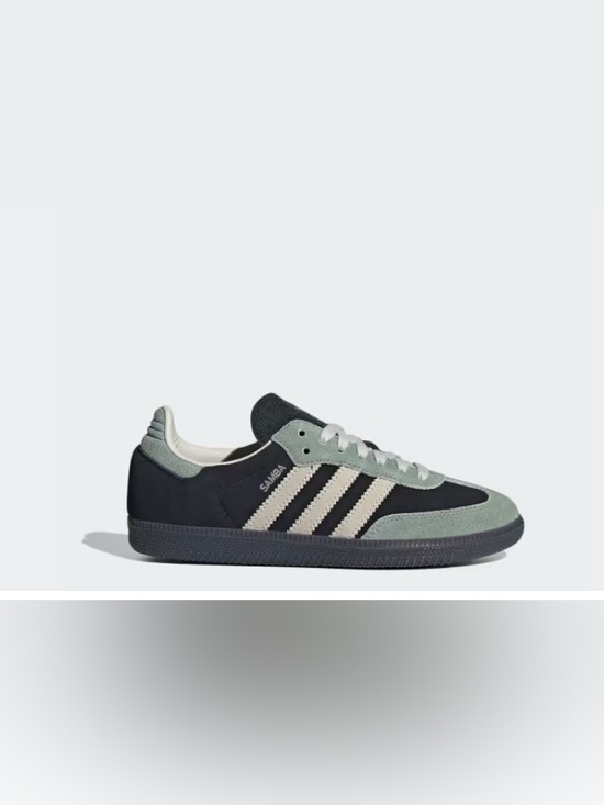 adidas Shoes - adidas Samba Sneakers in Black, Light Green, and Cream